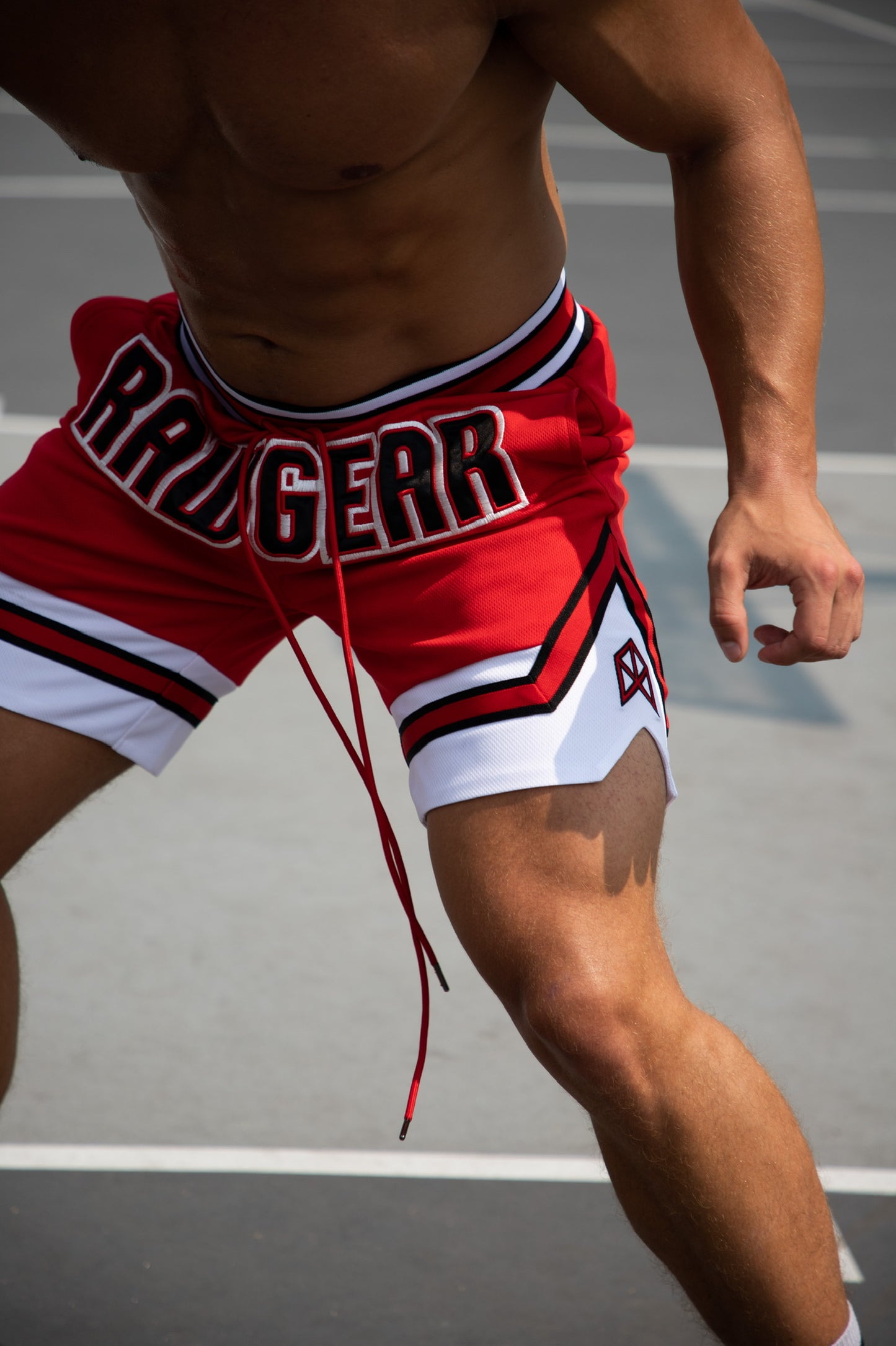 Rawgear Front Embroidery Basketball Shorts - RG108