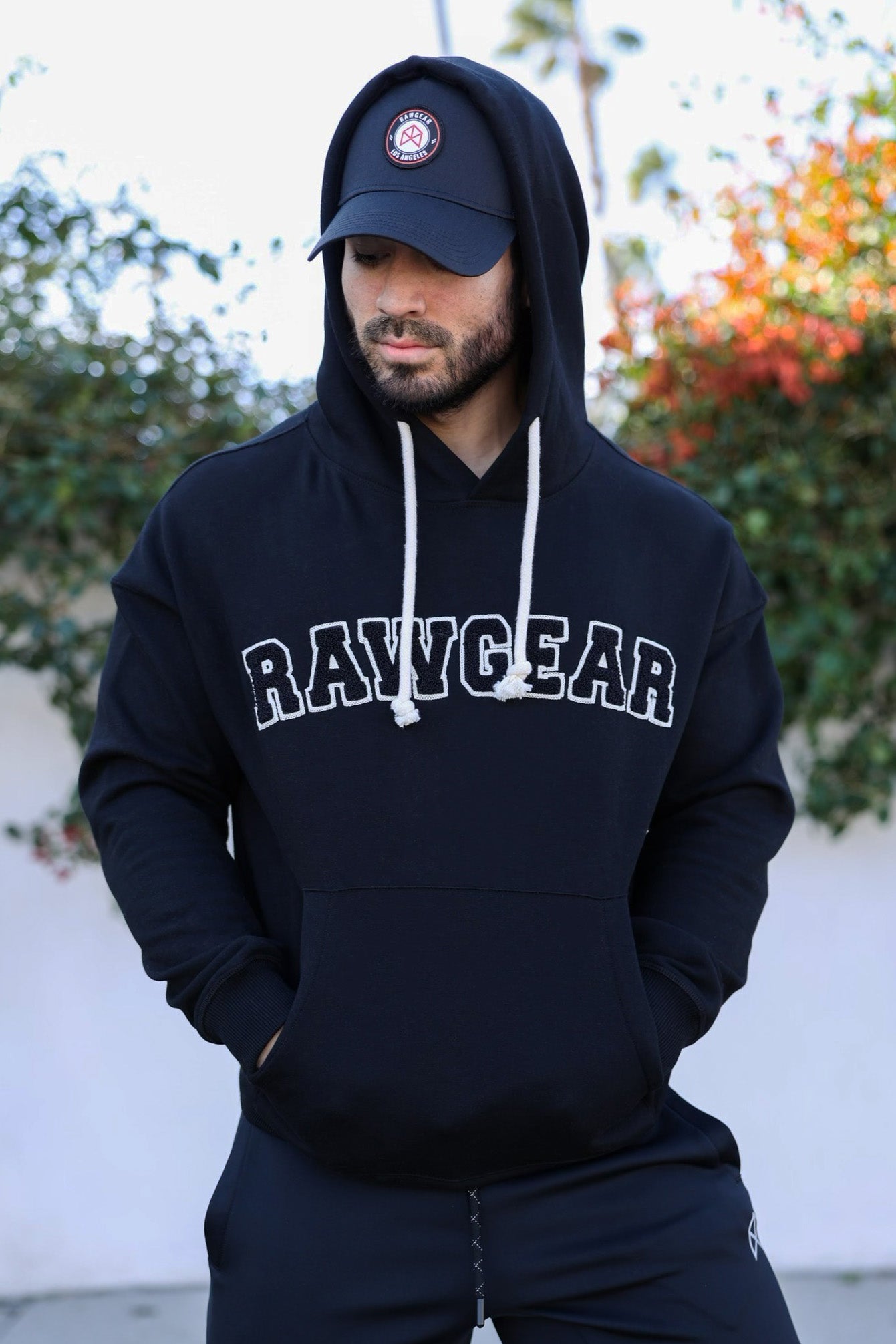 RAWGEAR Chenille Patch Logo Hoodie - BM531