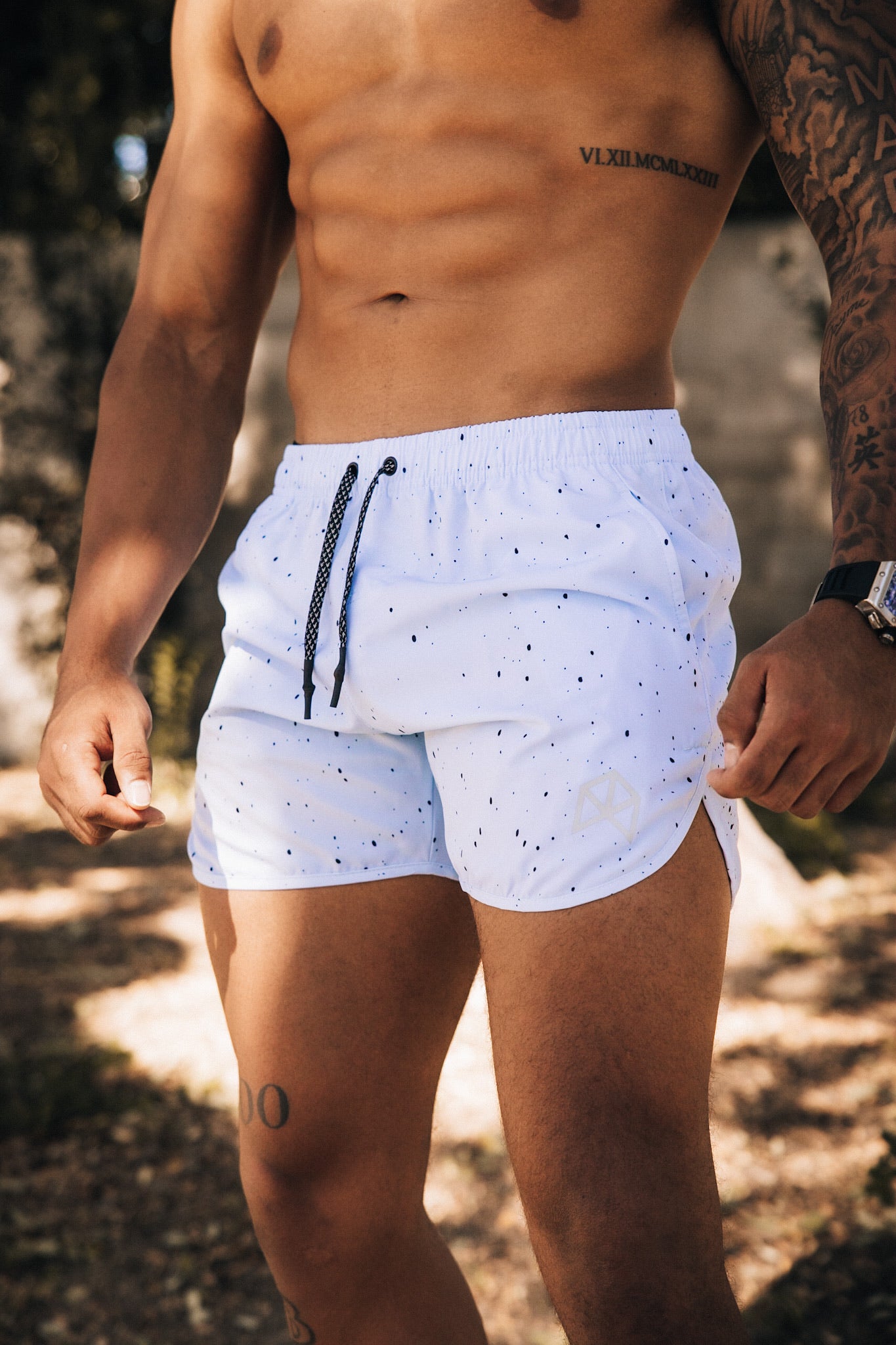Dotted Print Shorts