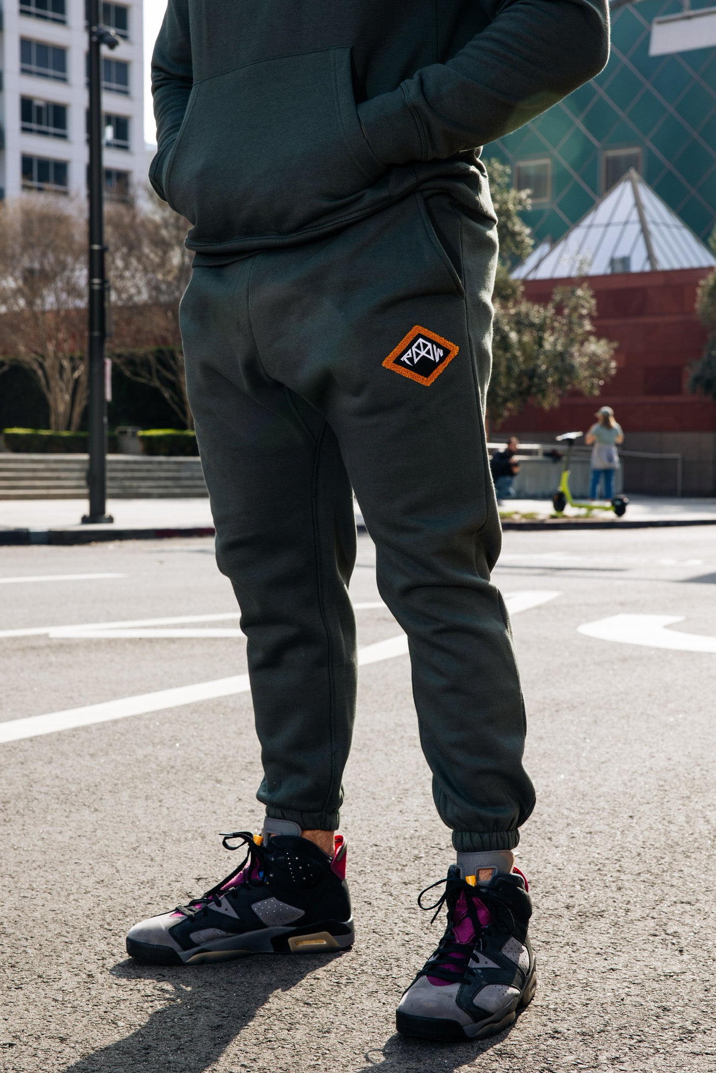 Diamond Chenille Patch Jogger