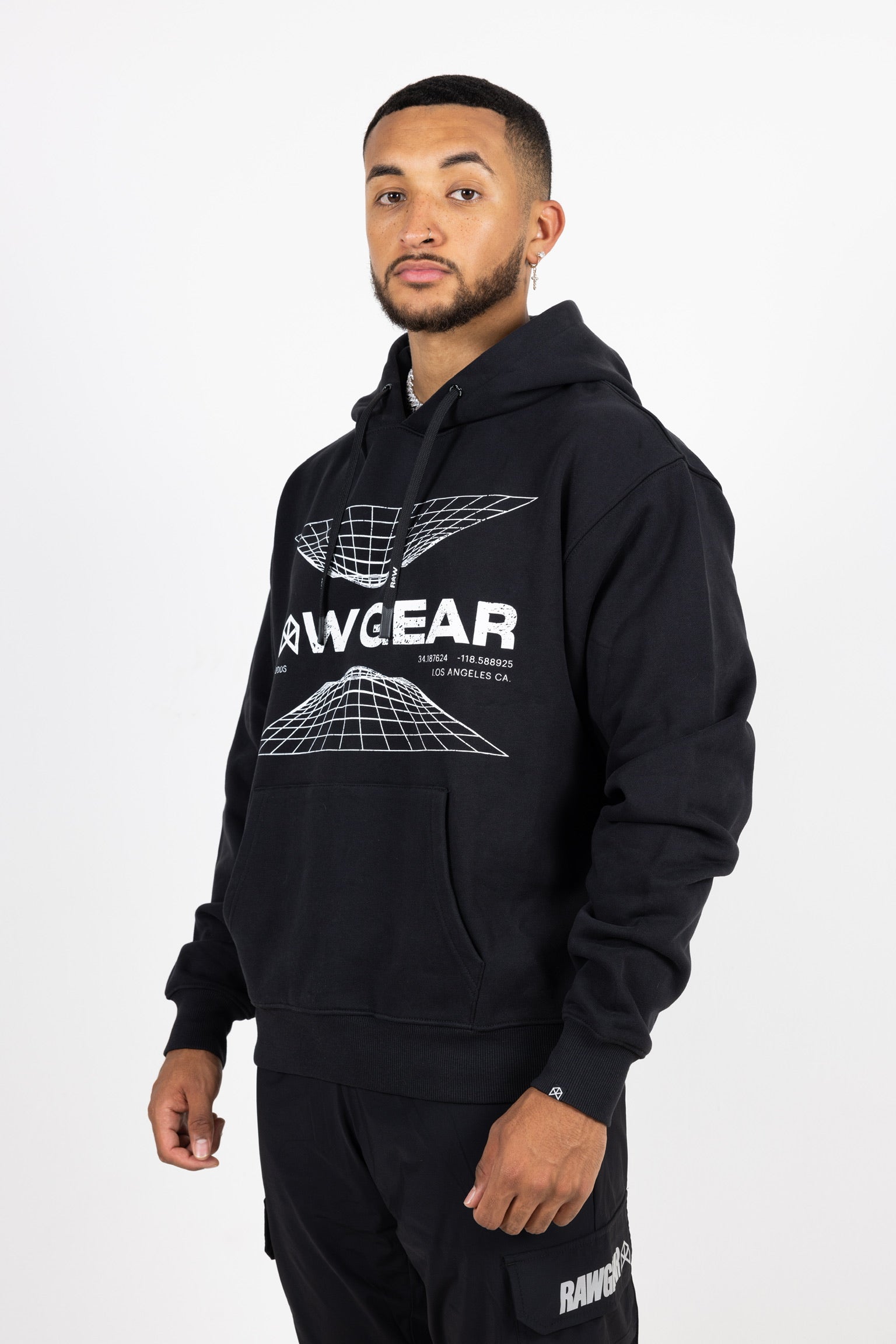 Rawgear Tie Dye Logo Hoodie - RG504 White/Gold / 2x