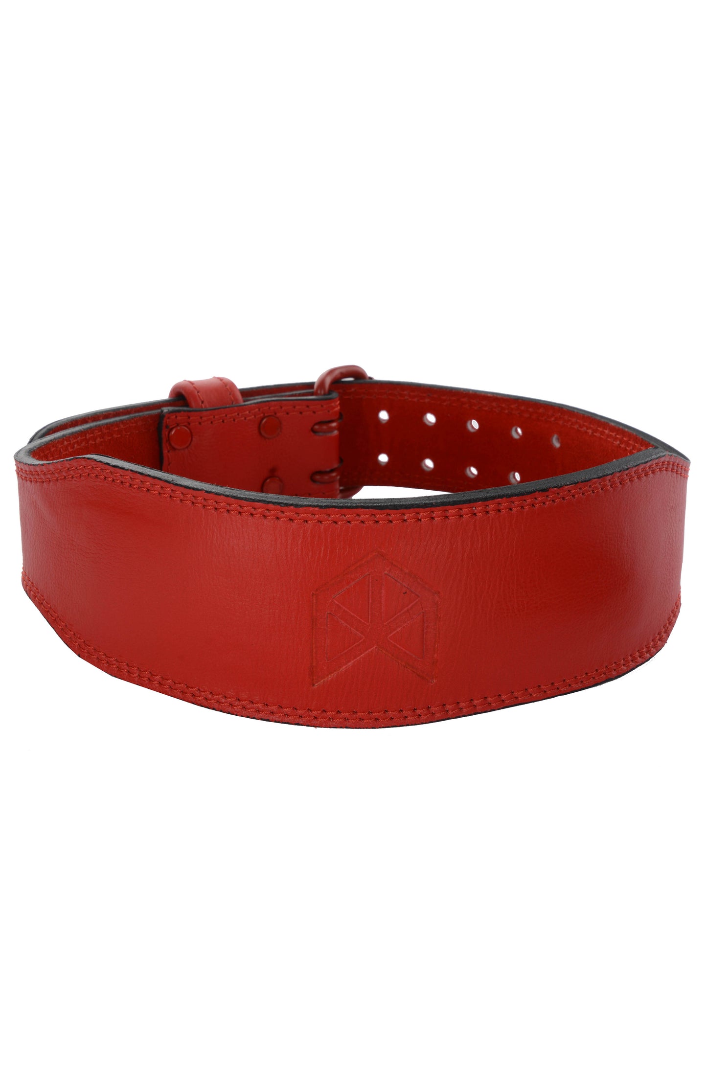 BMFIT Premium All Red Series - Leather Weightlifting Belt