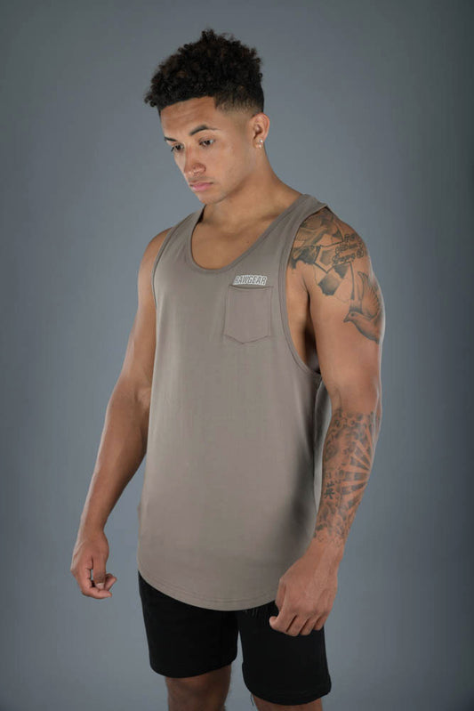 RAWGEAR Back Print Tank Top w/ Pocket - RG314